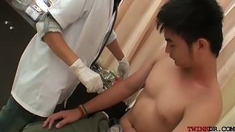Teen-amateur - Skinny asian doctor exam barebacks after enjoying a bj -  BadWap